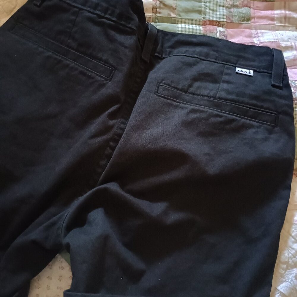 Levis black canvas shorts